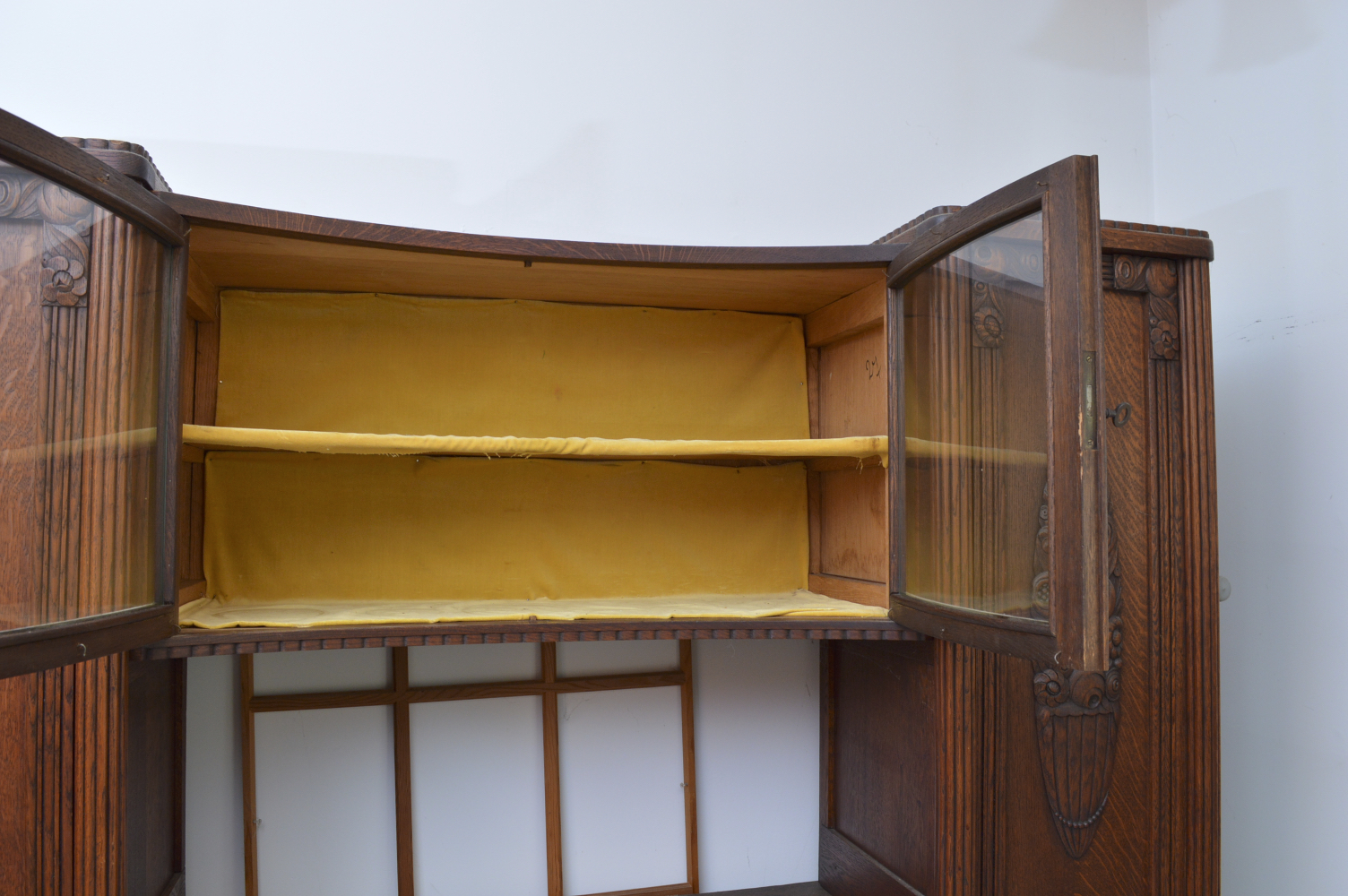 Vintage Oak China Cabinet