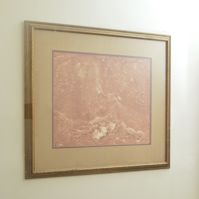 Marbleized Framed Watercolor