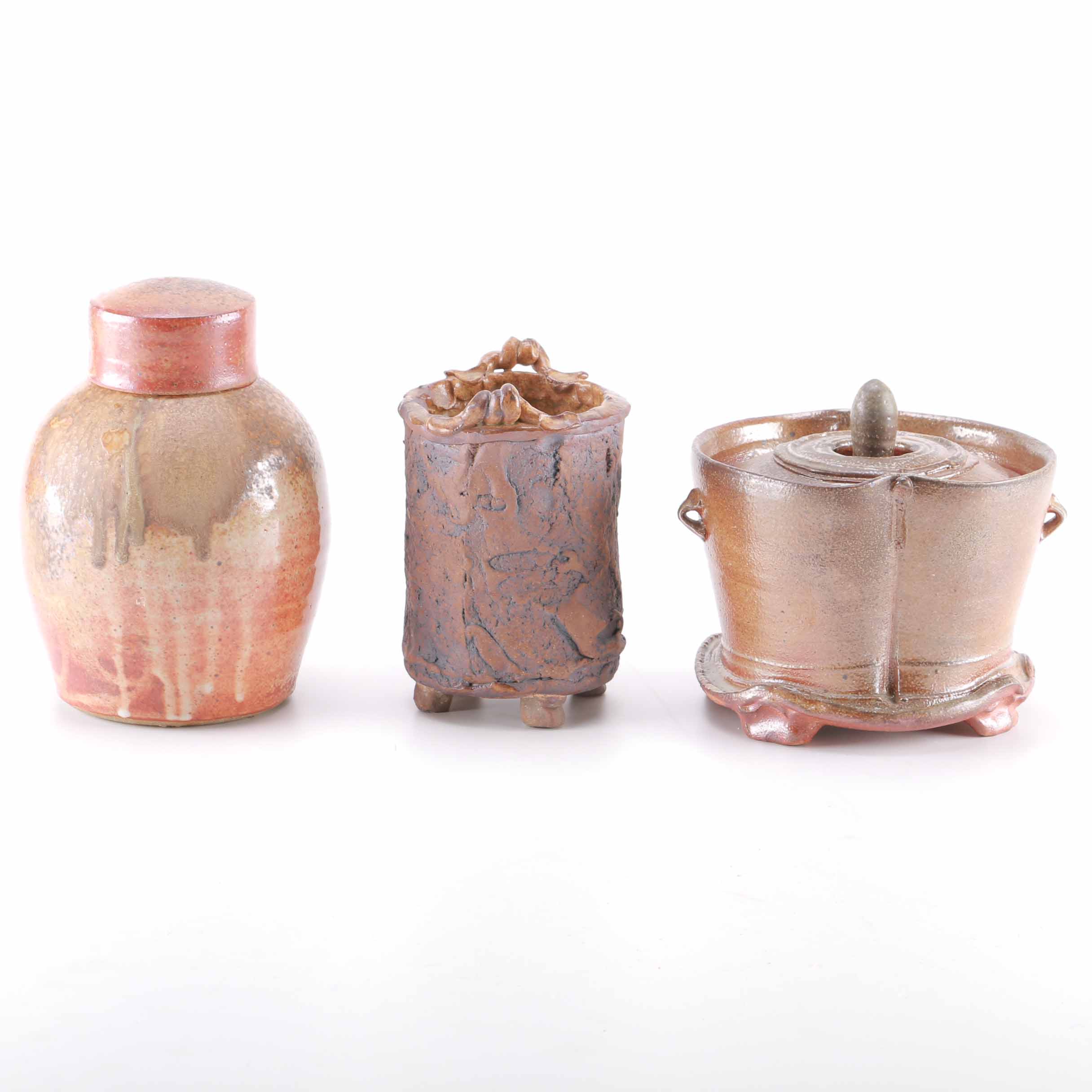 Group of Three Bob Allen Pottery Vessels
