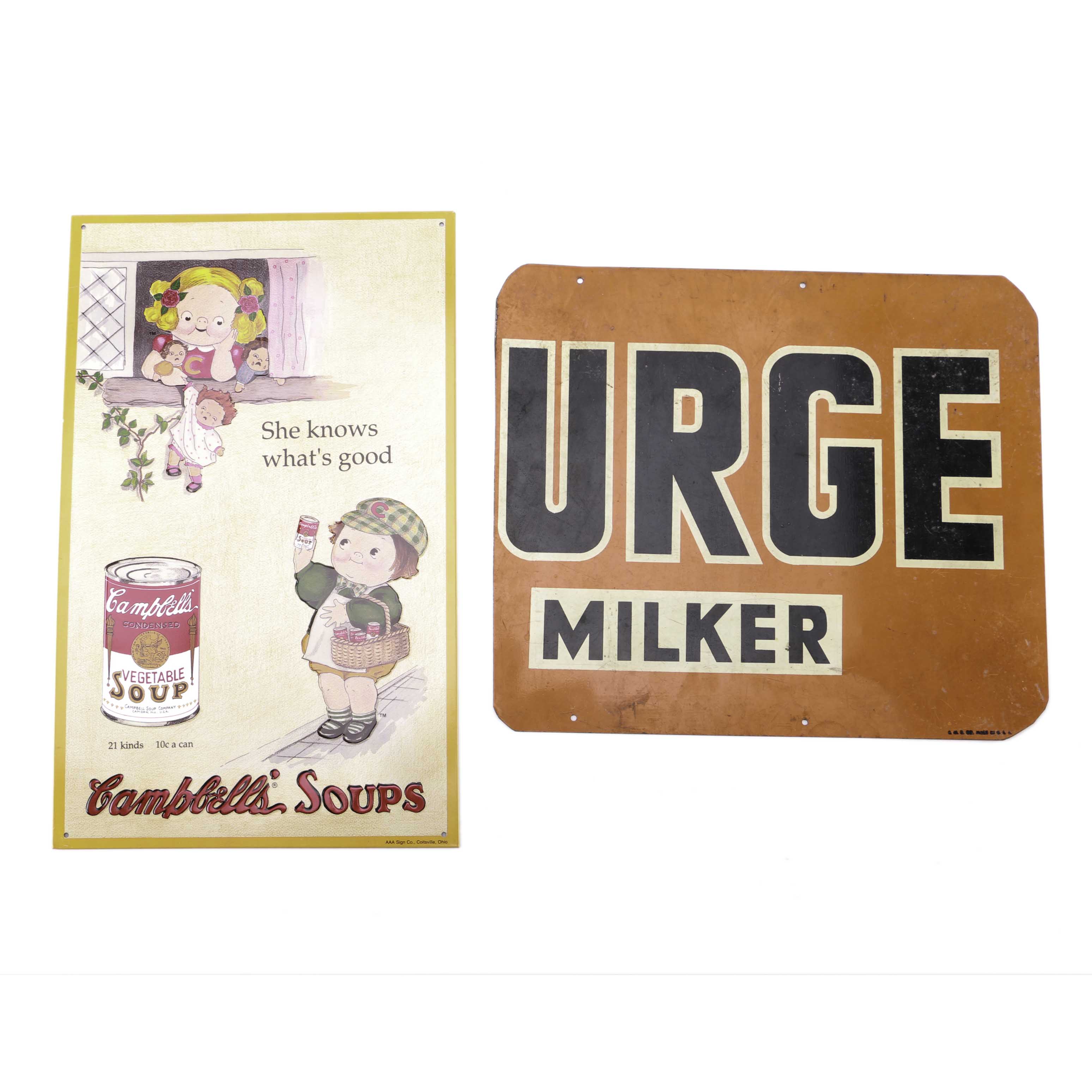 Vintage Campbells Soup Sign