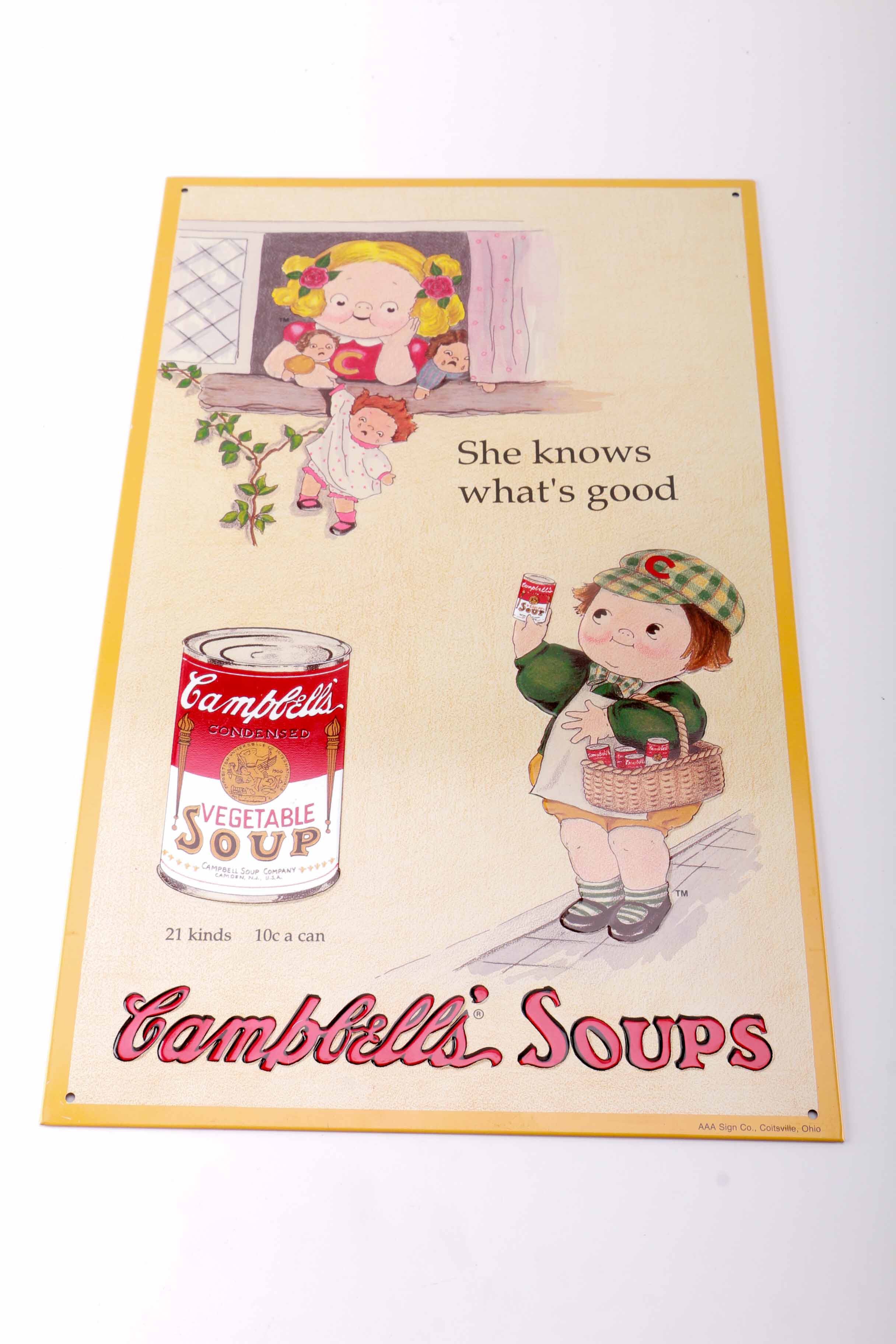 Vintage Campbells Soup Sign