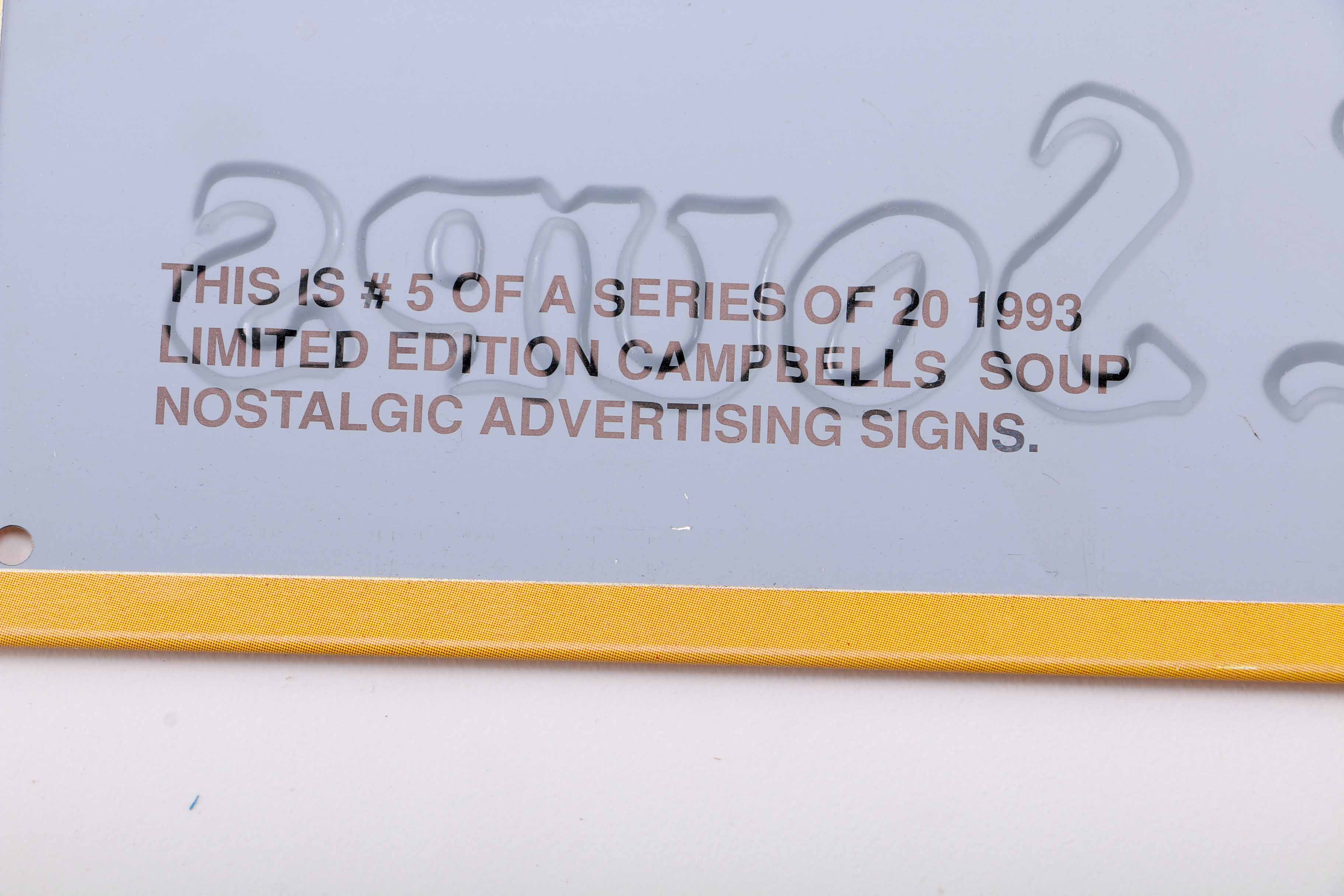 Vintage Campbells Soup Sign