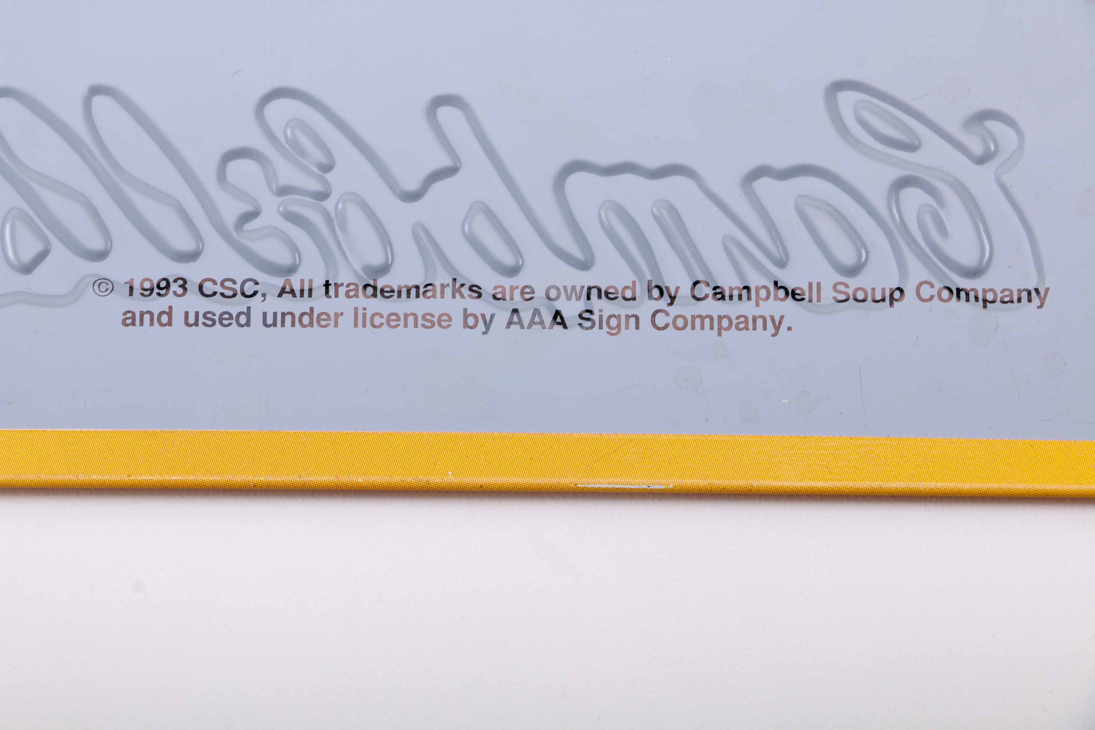 Vintage Campbells Soup Sign