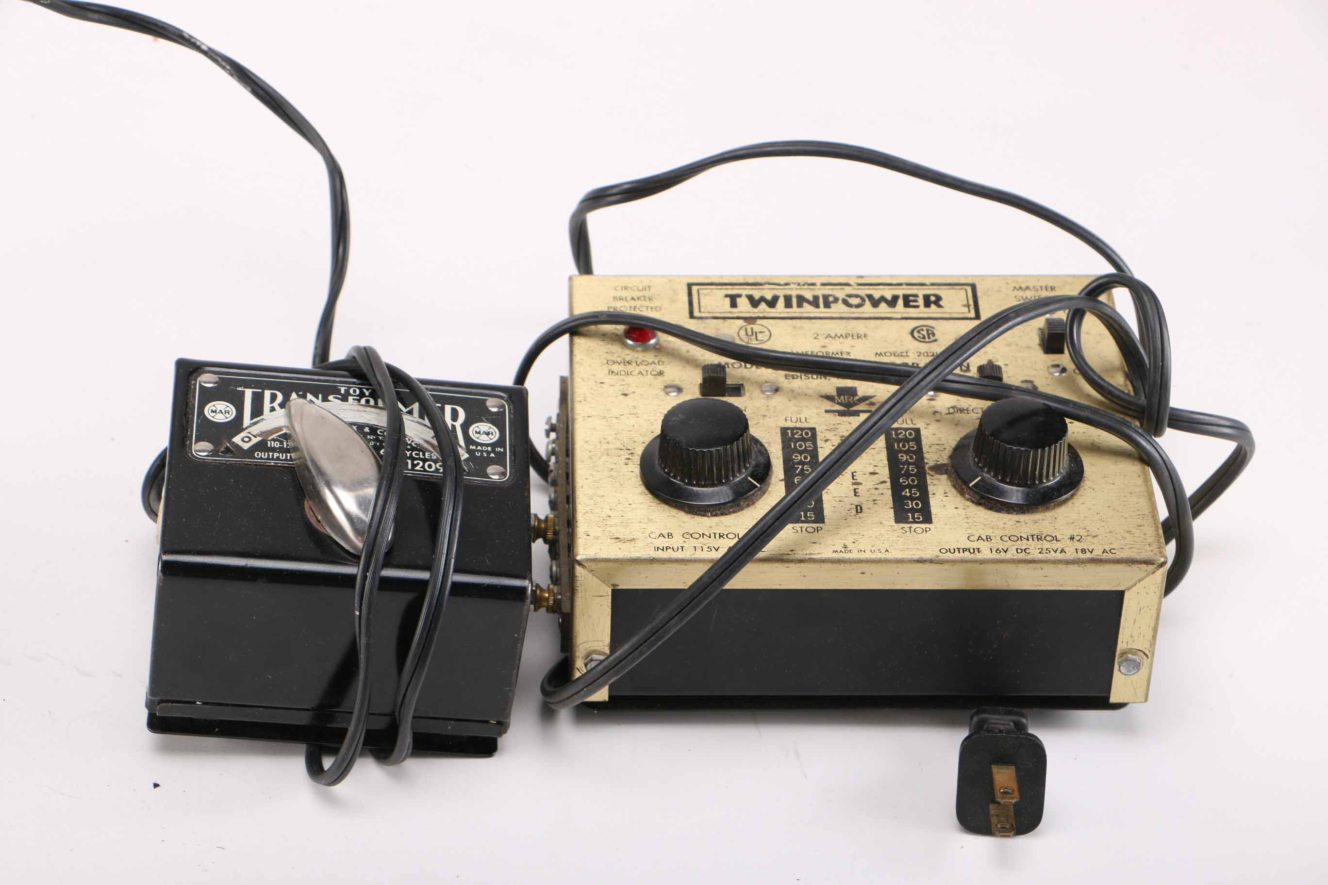 Toy Train Transformers, Power Supplies, Cars, and More