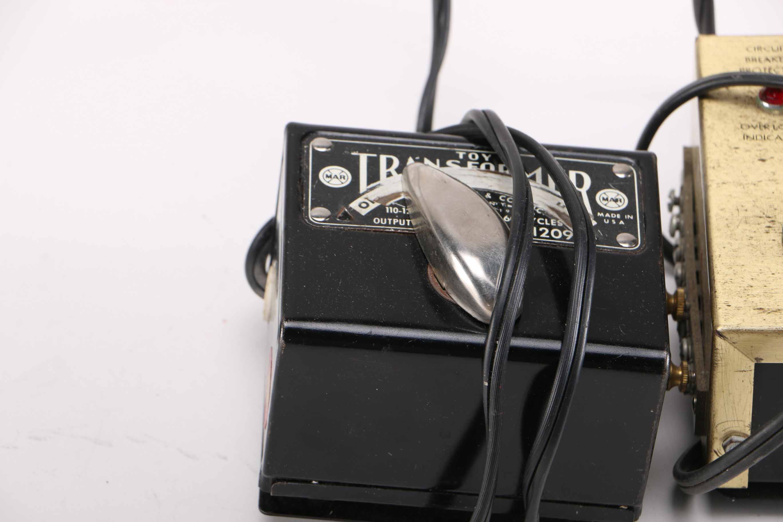 Toy Train Transformers, Power Supplies, Cars, and More