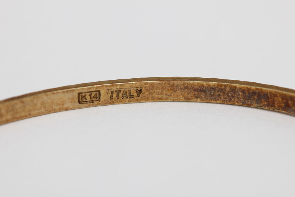 14K Gold Bangle