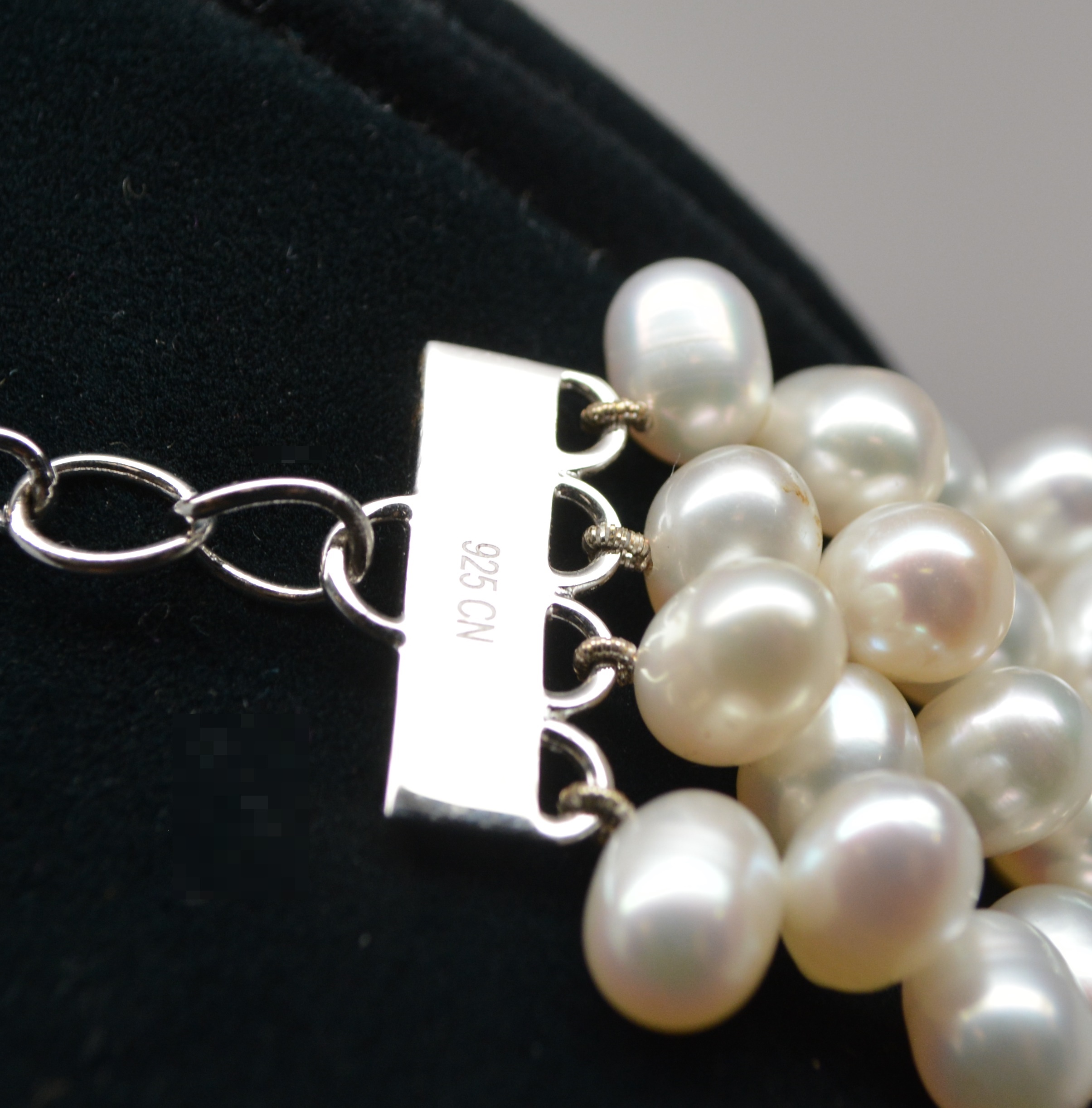 Sterling Silver Turquoise and Pearl Multi-Strand Necklace by Diana Venezia