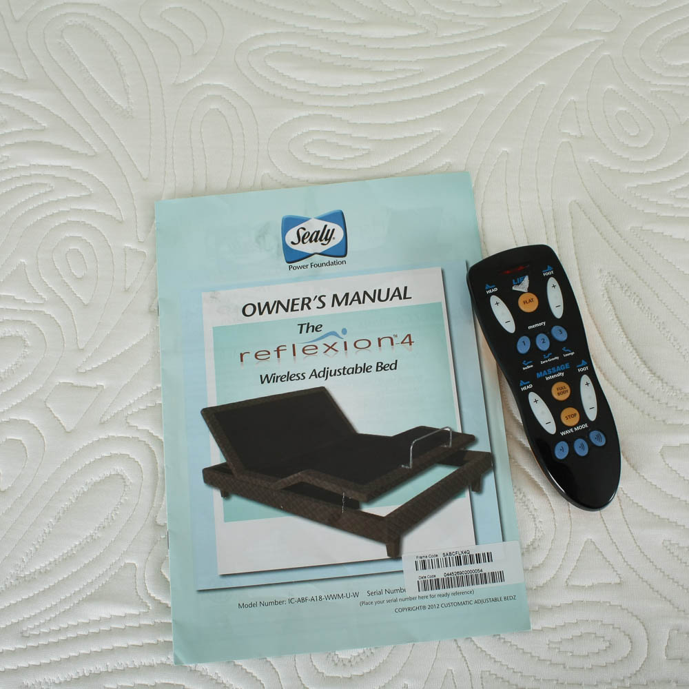 Sealy Reflexion 4 Wireless Adjustable Queen Bed