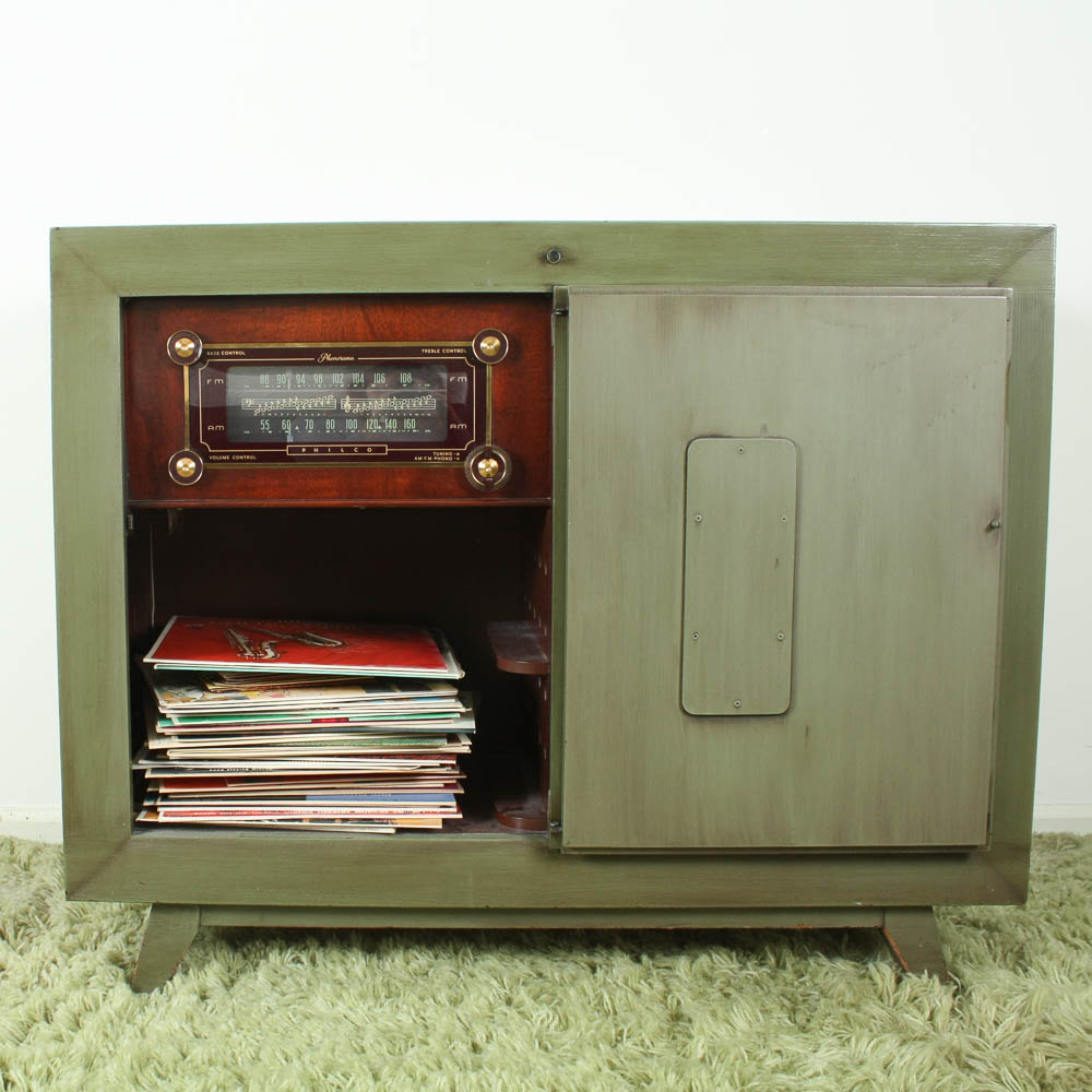 Mid-20th Century Philco Stereo Console