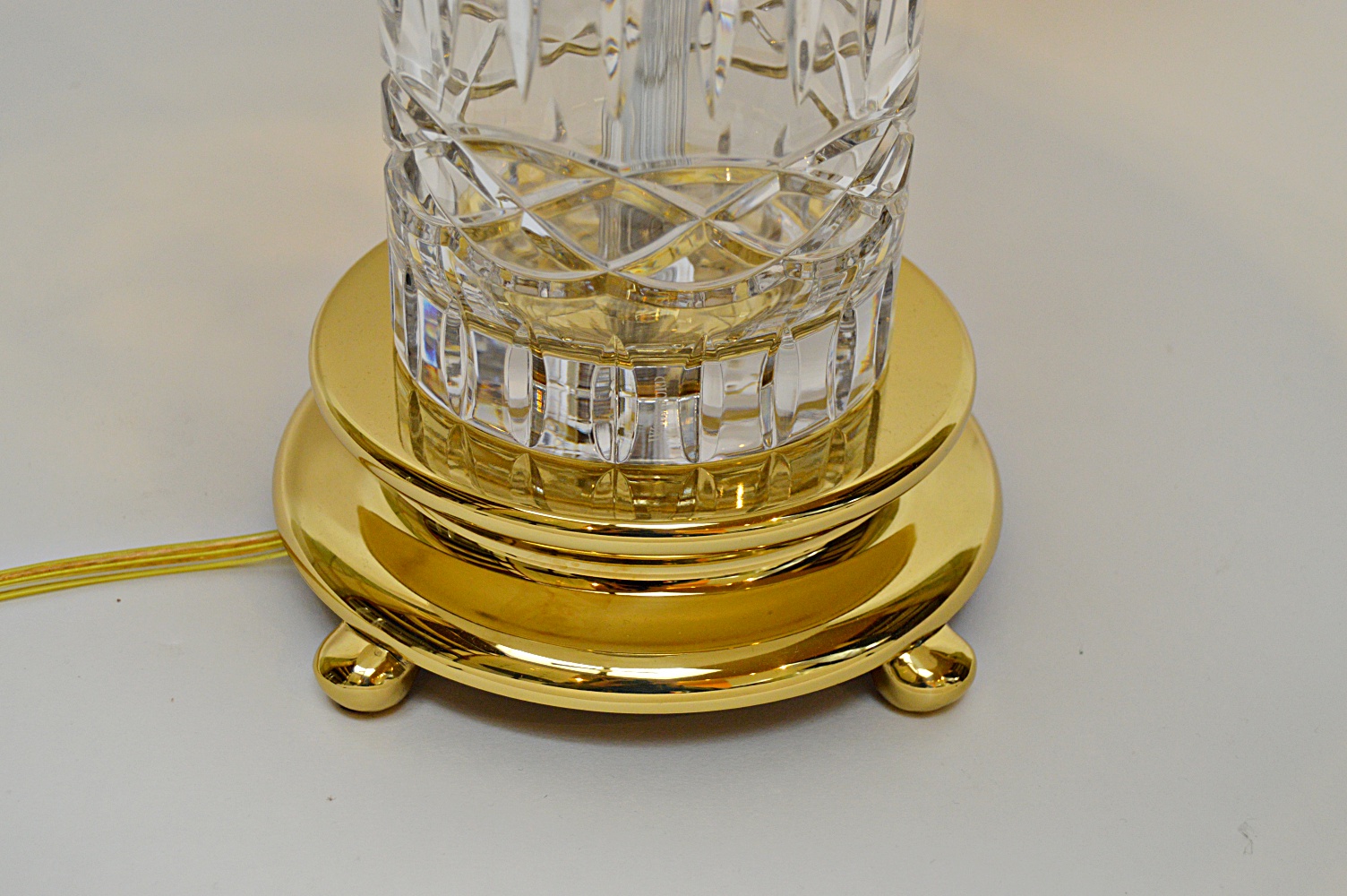 Waterford Lead Crystal and Brass "Kells" Table Lamp