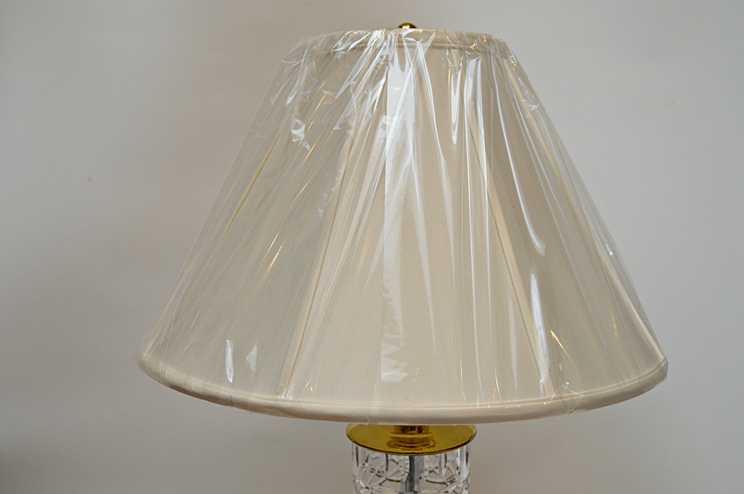 Waterford Lead Crystal and Brass "Kells" Table Lamp