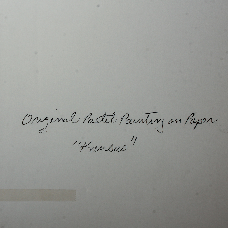 Lee Bowers Pastel Painting Titled "Kansas"