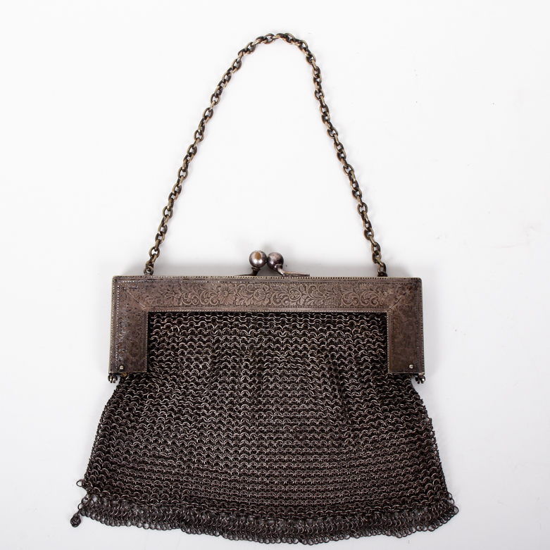 Victorian German Silver Chainmail Purse
