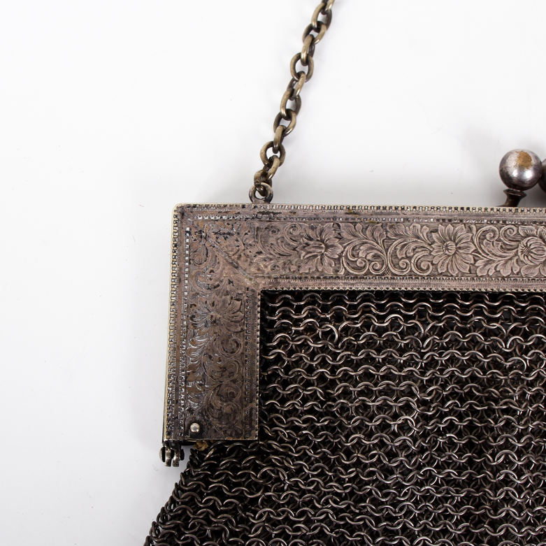 Victorian German Silver Chainmail Purse