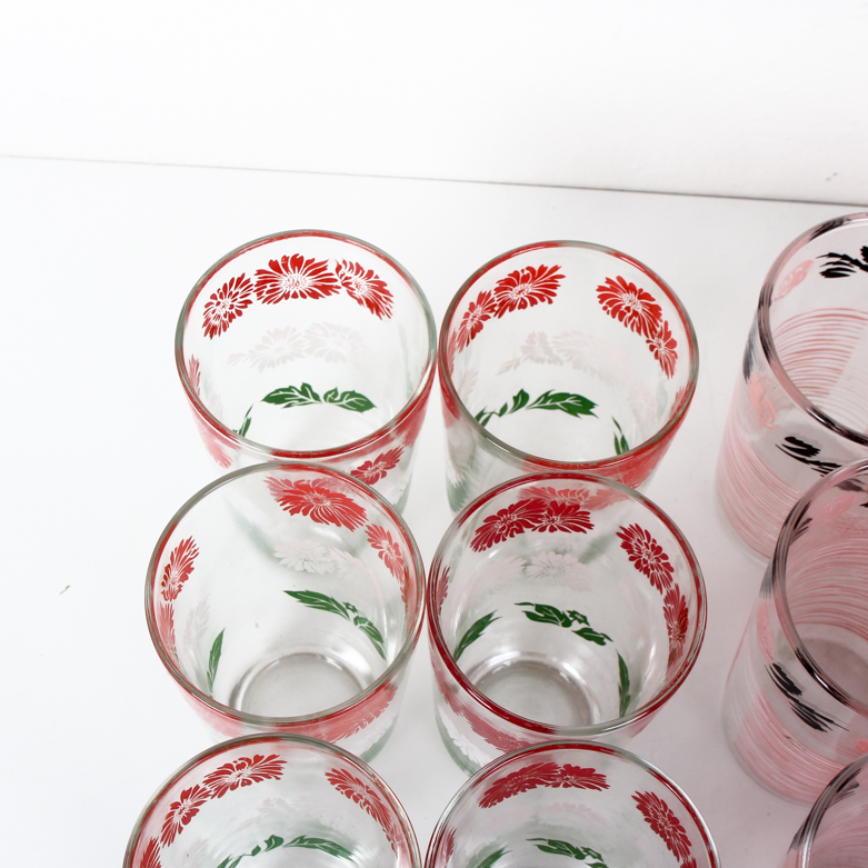 Three Sets of Swanky Swigs Glasses