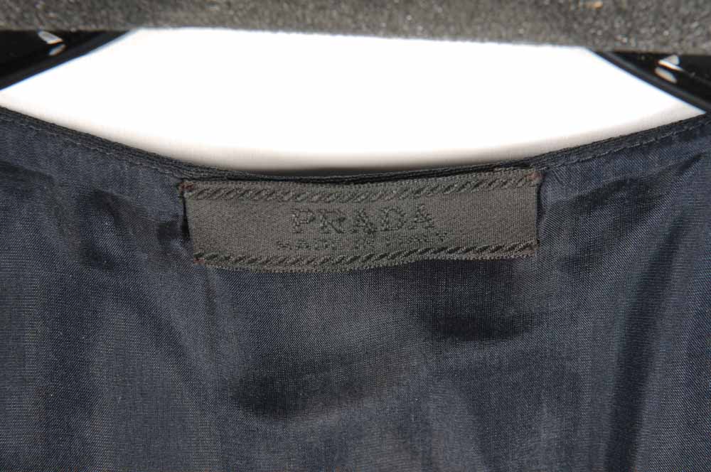 Prada Sheath Dress with Contrast Stitching Details