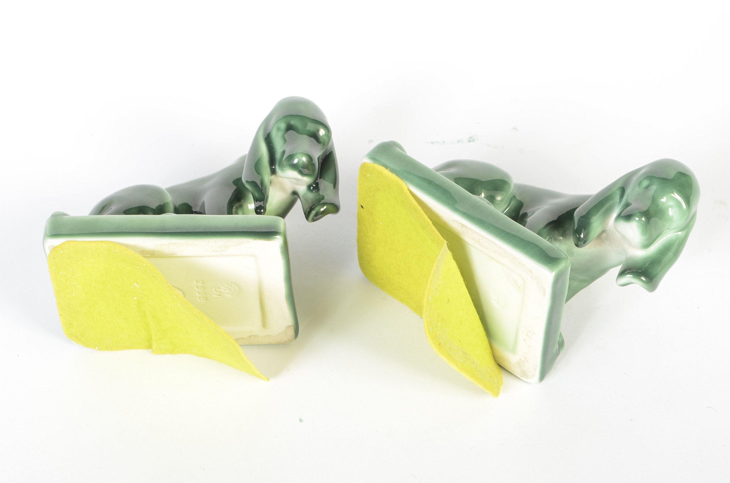 1952 Rookwood Pottery Hound Dog Bookends