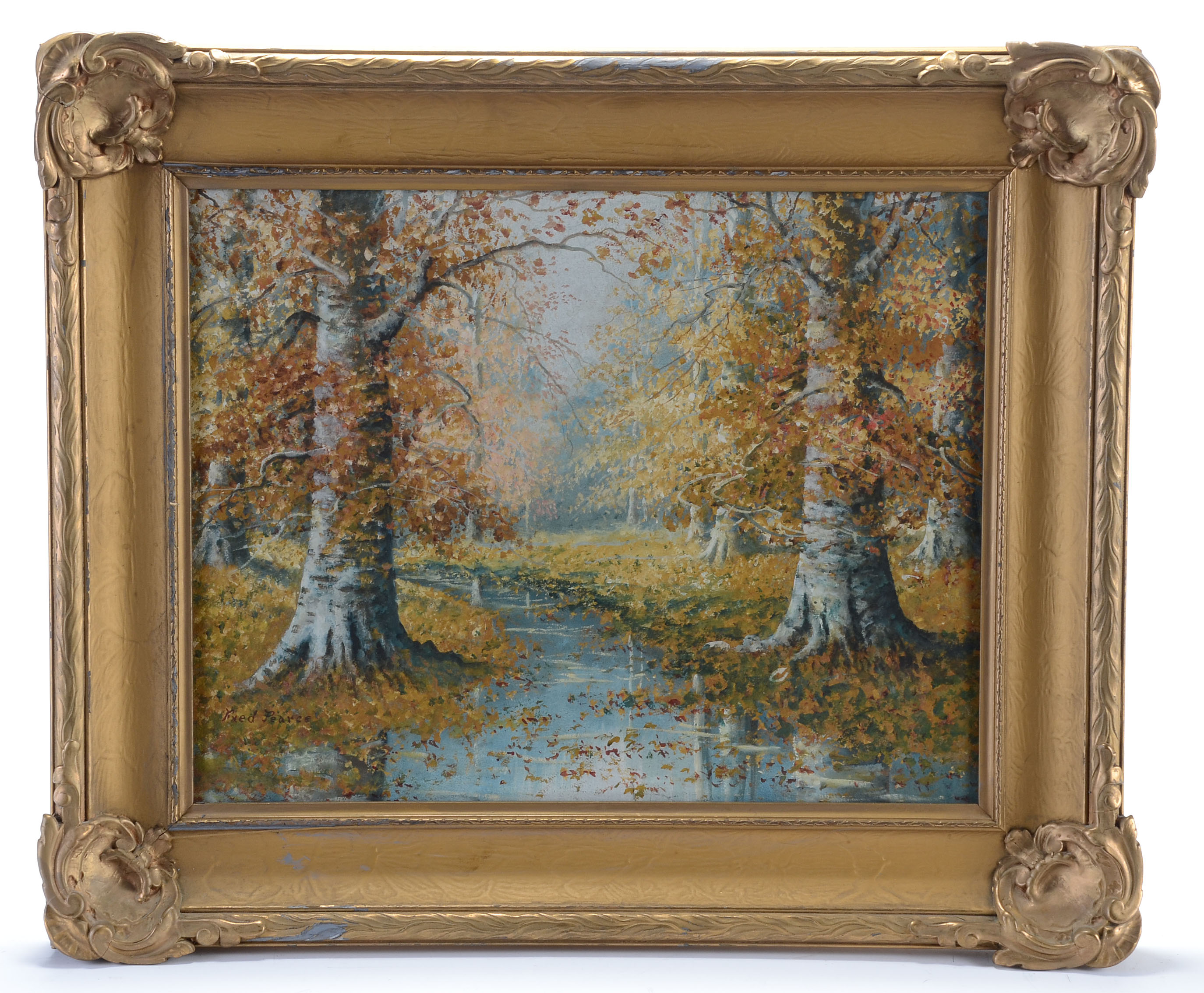 Fred Pearce Original Gouache Painting on Paper