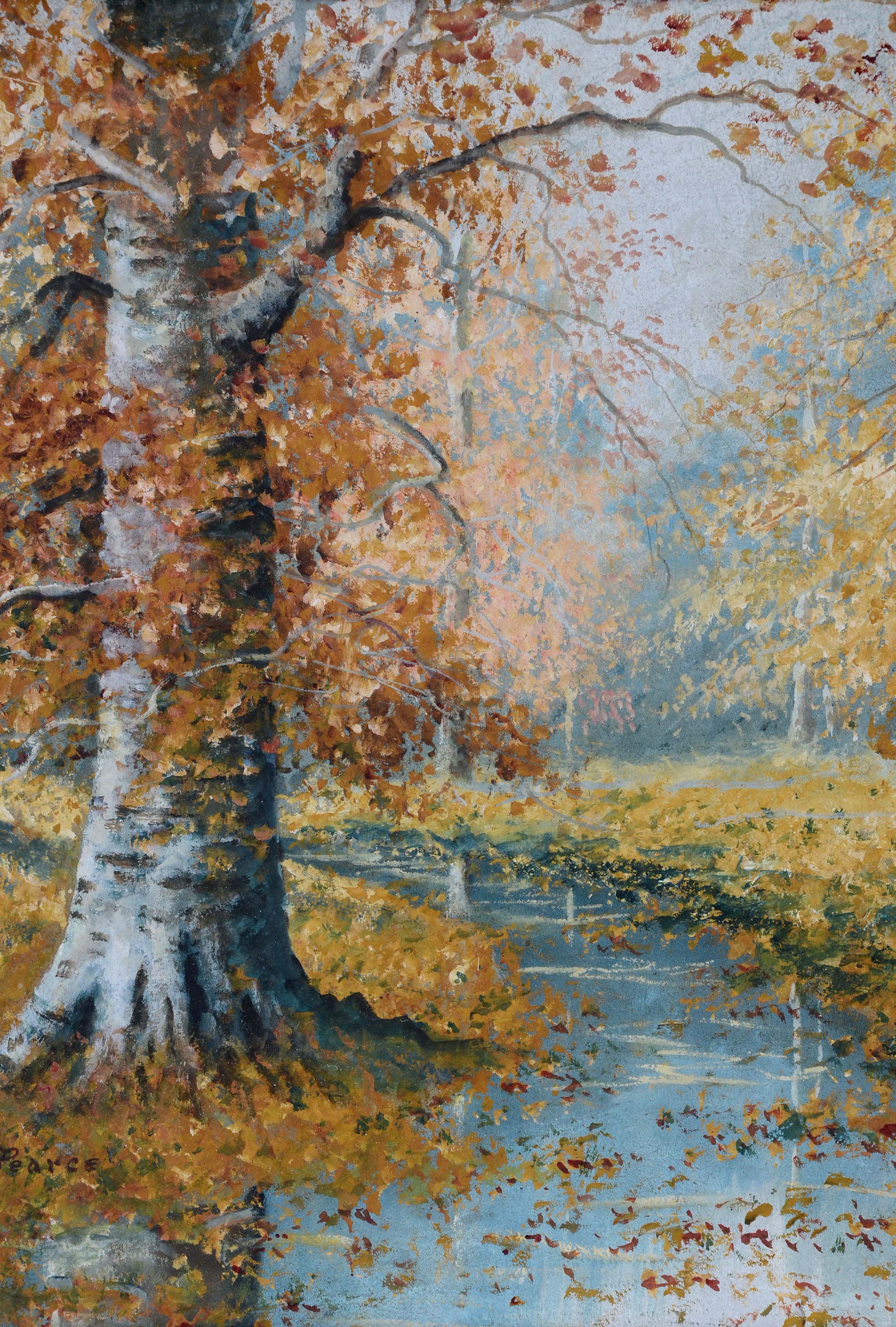 Fred Pearce Original Gouache Painting on Paper