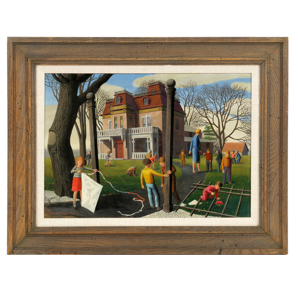 Charles Griffin Farr Egg Tempera Titled "Kindergarten"