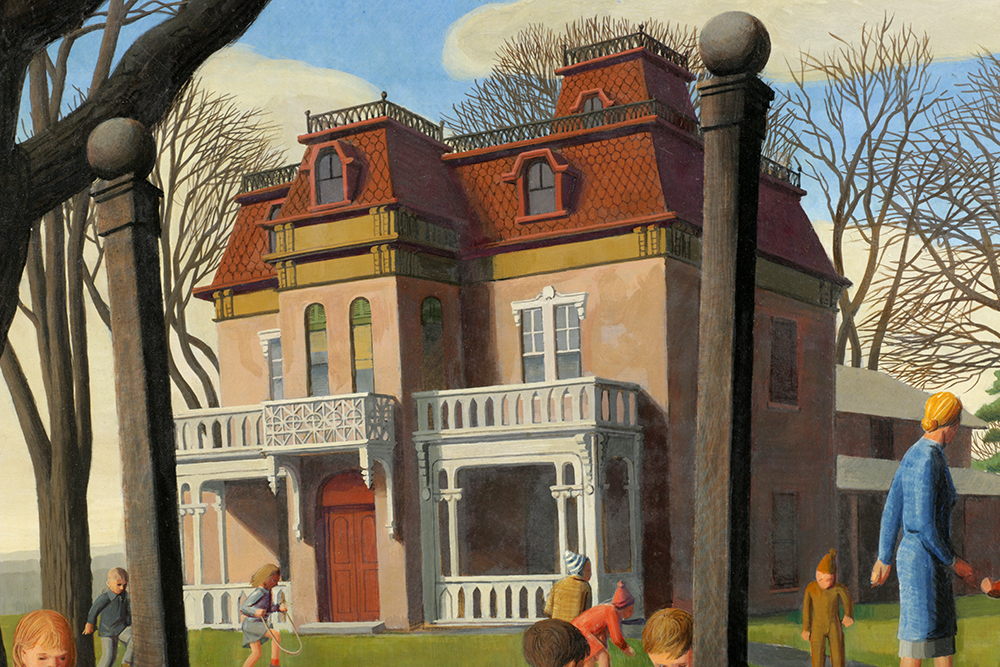 Charles Griffin Farr Egg Tempera Titled "Kindergarten"