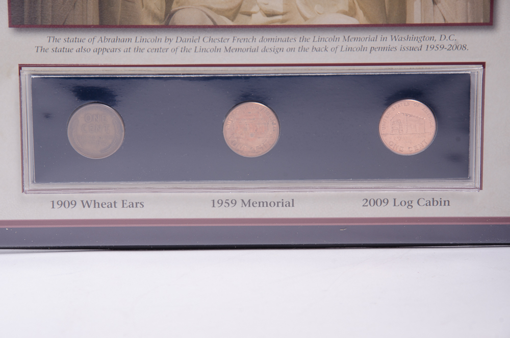 PCS Abraham Lincoln Commemorative Coin and Stamp Collection