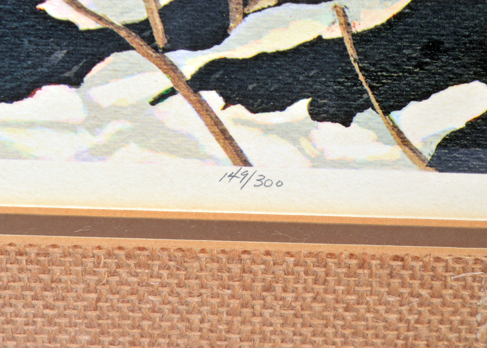 Brandt Carter Signed Limited Edition Offset Lithograph of a Fox