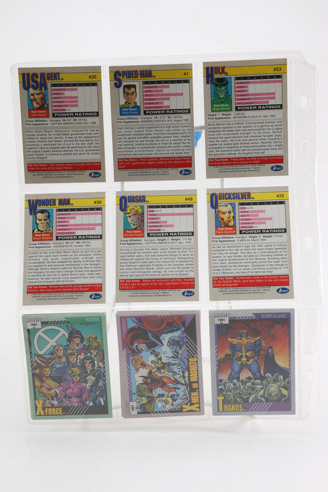 Vintage Fan Cards featuring Marvel