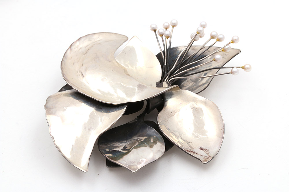 Collection of Amanda DeWitt Sterling Silver Brooches