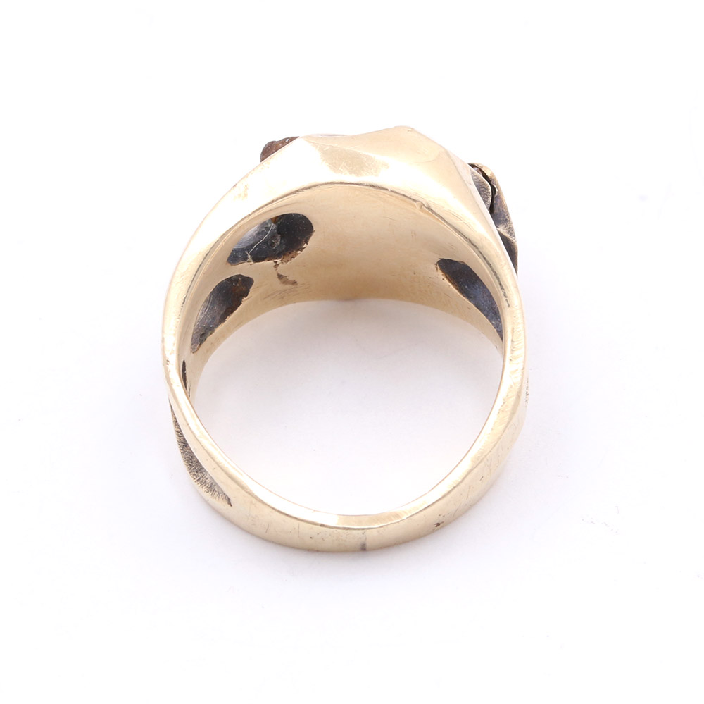 14K Yellow Gold Tiger's Eye Ring