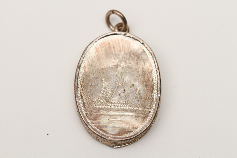 Silver Case Portrait Pendant Featuring Chulalongkorn, King of Siam