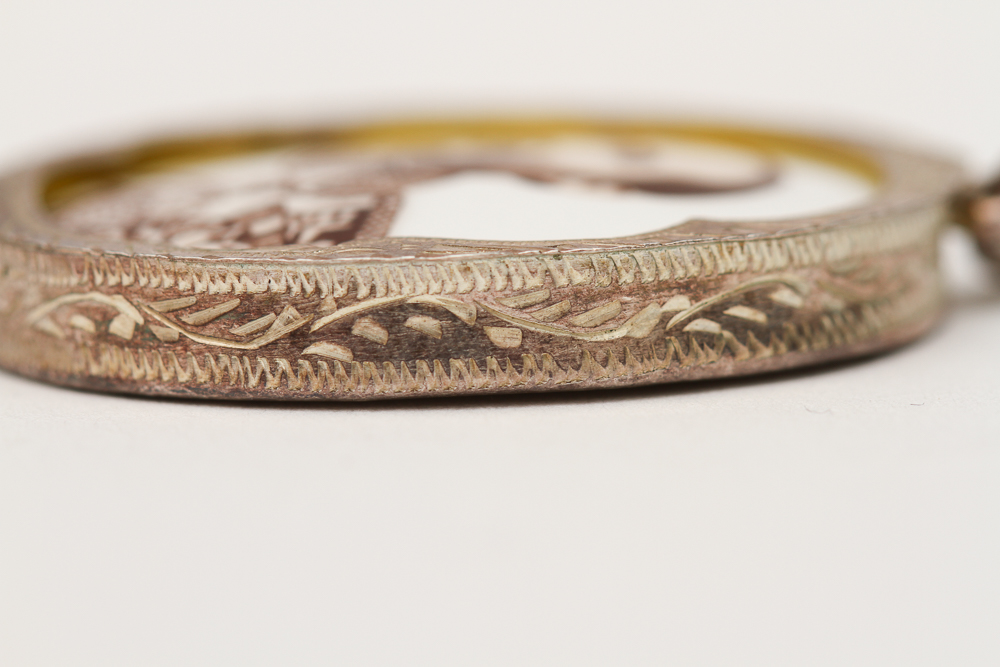 Silver Case Portrait Pendant Featuring Chulalongkorn, King of Siam