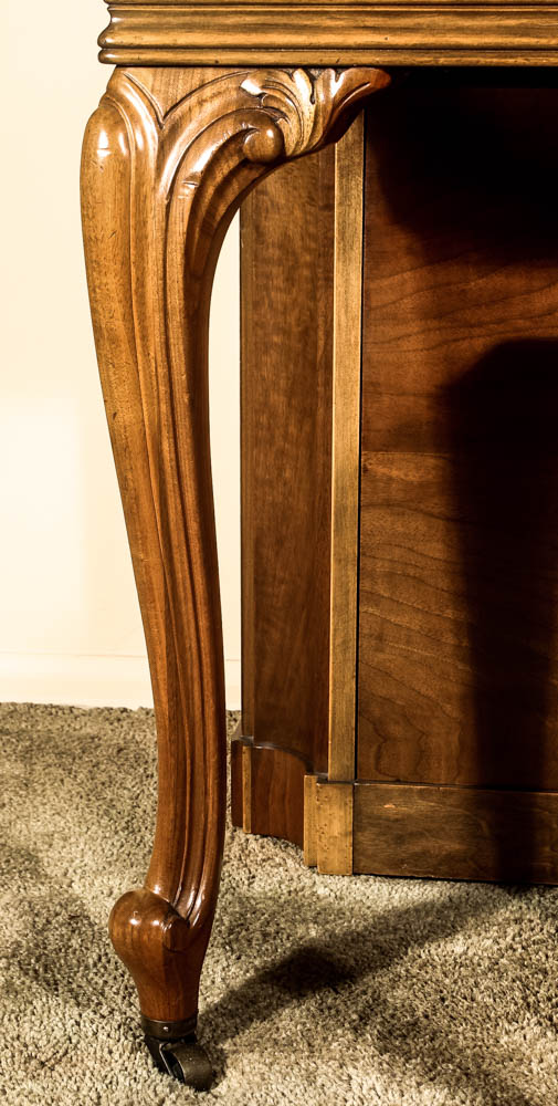 Baldwin Acrosonic Chippendale Style Piano With Bench