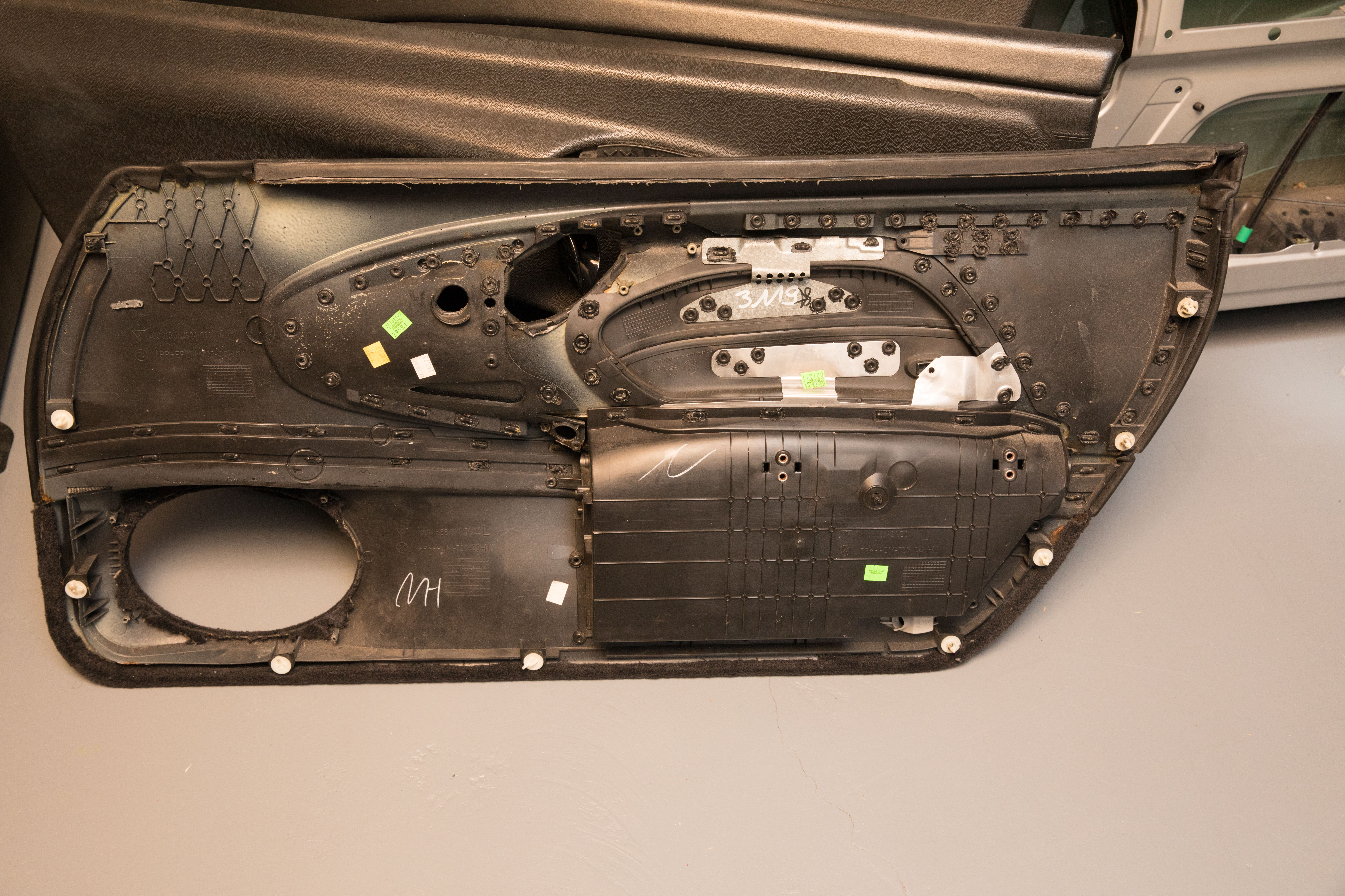 Four Black Interior Car Door Panels