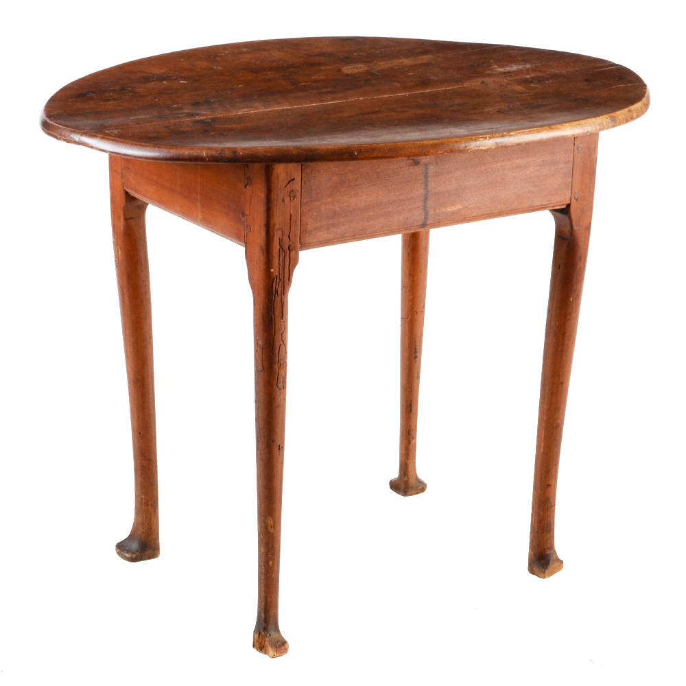 American 18th-Century Maple Queen Anne Tea Table