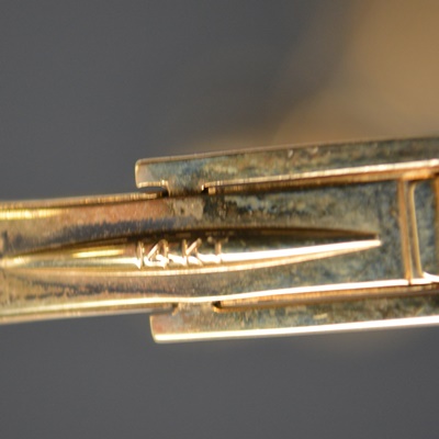 14K Yellow Gold Bull and Bear Cufflinks