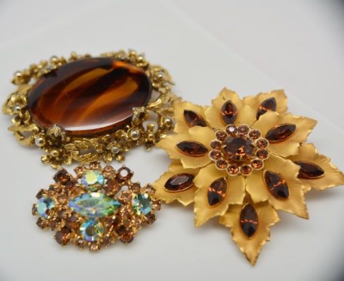 Three Beautiful Brooches