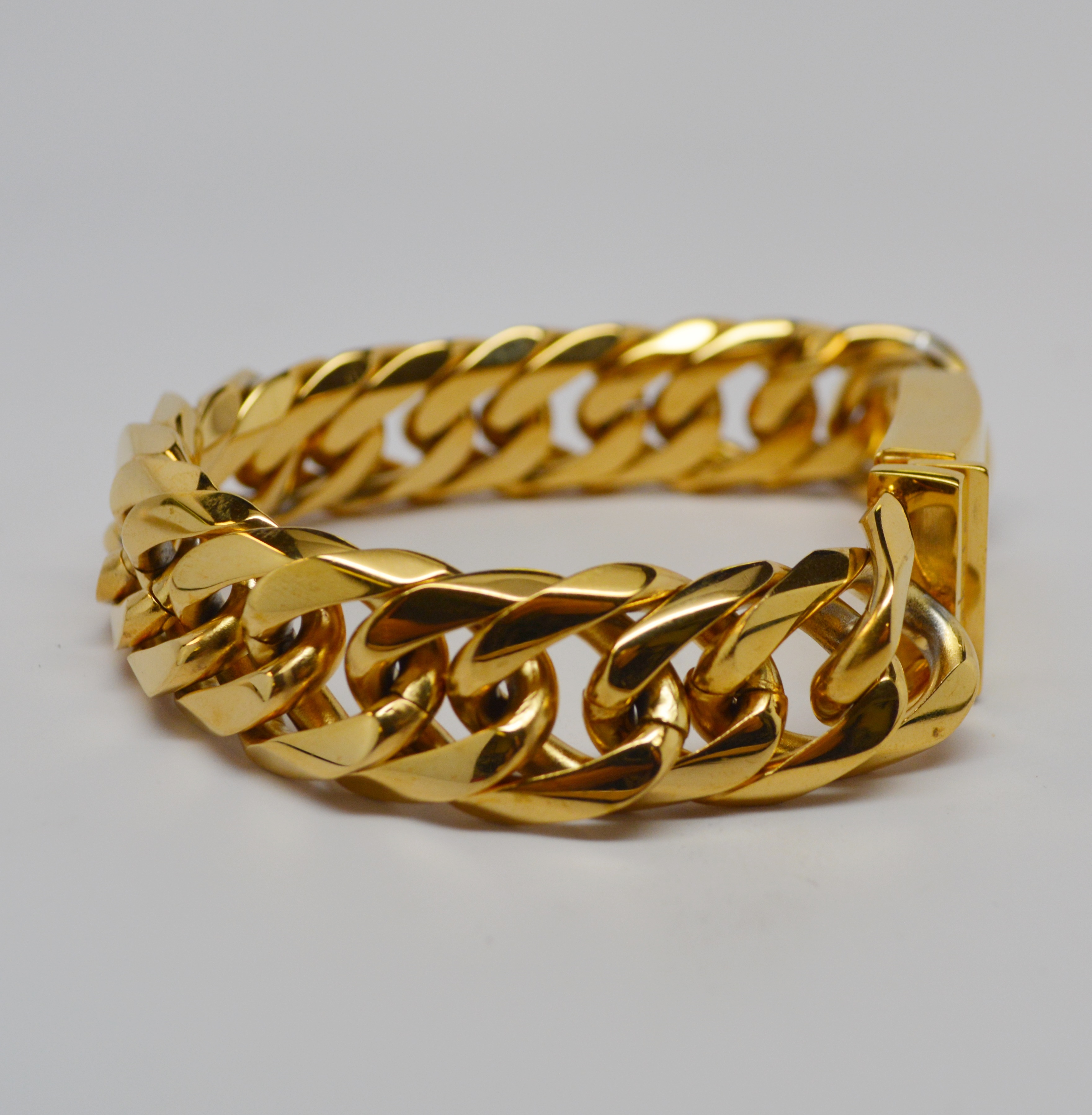 Dakota Gold Tone Metal Men's Bracelet