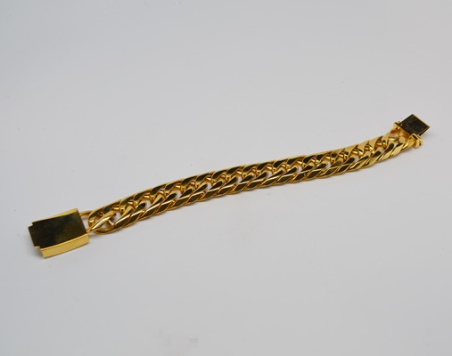 Dakota Gold Tone Metal Men's Bracelet