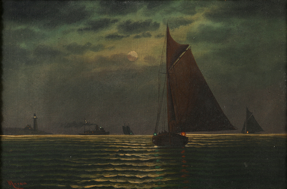 Edward Moran Oil on Canvas Seascape