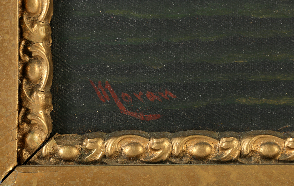 Edward Moran Oil on Canvas Seascape