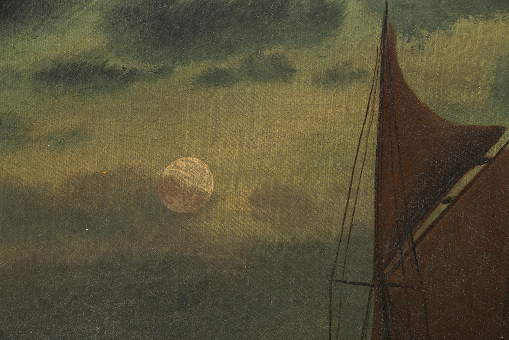 Edward Moran Oil on Canvas Seascape