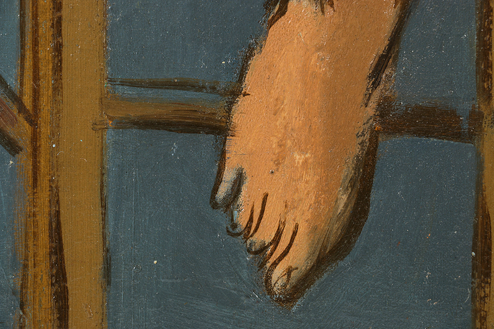 Oil Painting on Canvas "Woman Posing" by Edgar Yaeger