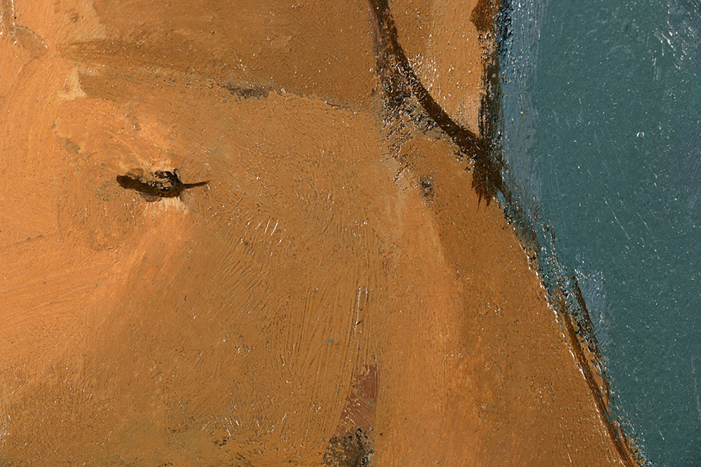 Oil Painting on Canvas "Woman Posing" by Edgar Yaeger