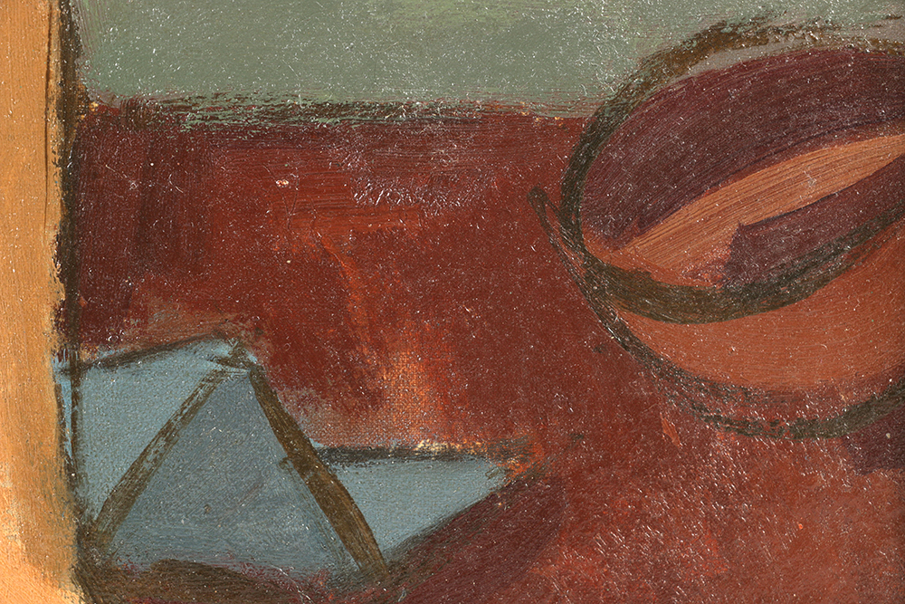 Oil Painting on Canvas "Woman Posing" by Edgar Yaeger