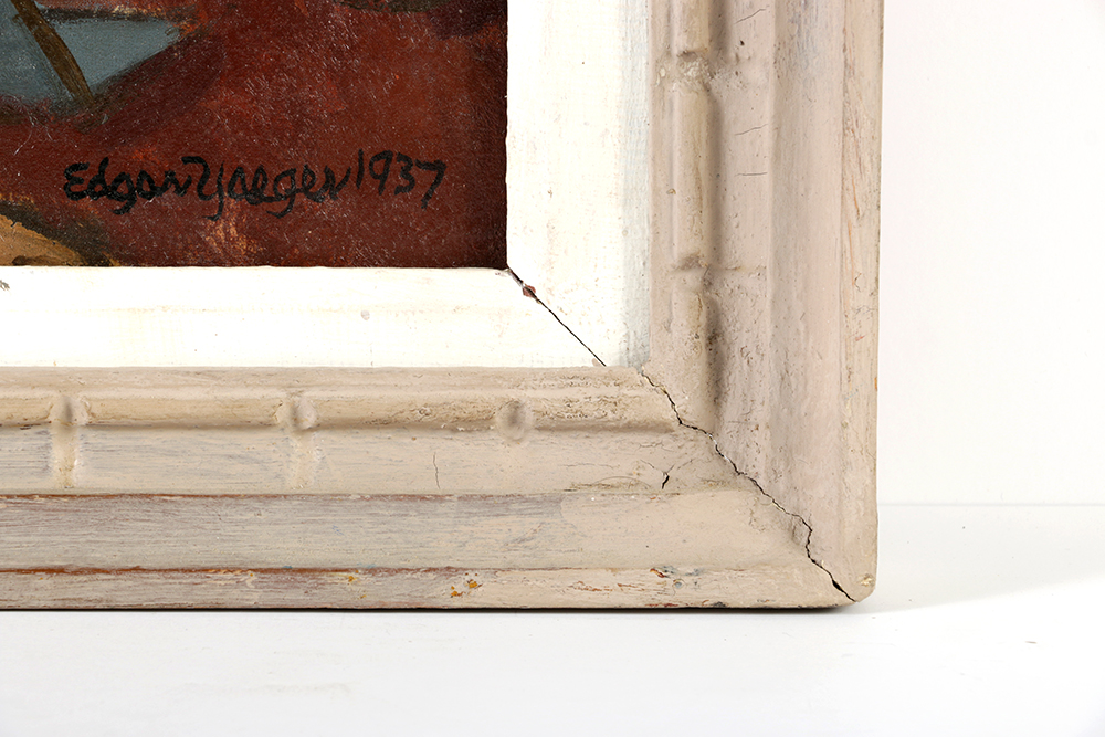 Oil Painting on Canvas "Woman Posing" by Edgar Yaeger