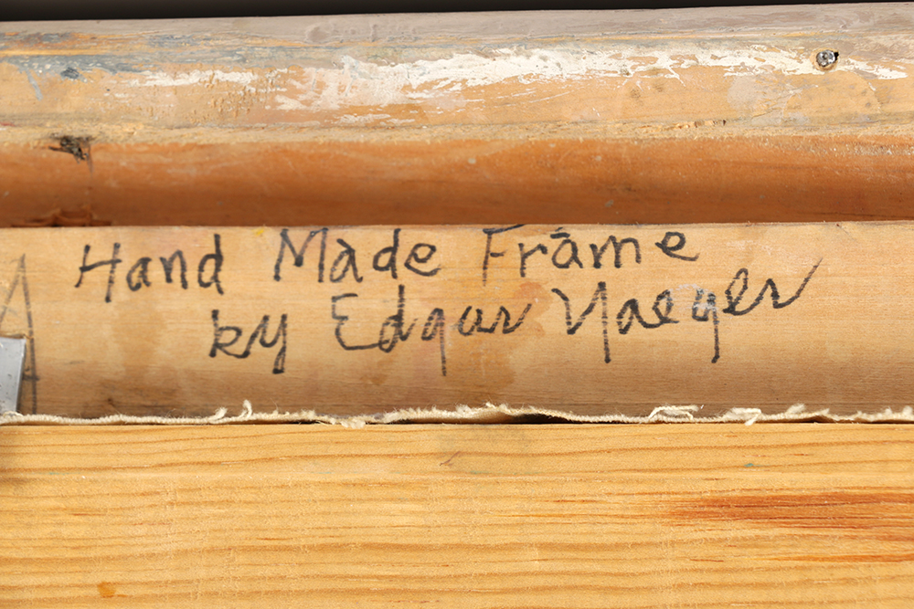 Oil Painting on Canvas "Woman Posing" by Edgar Yaeger