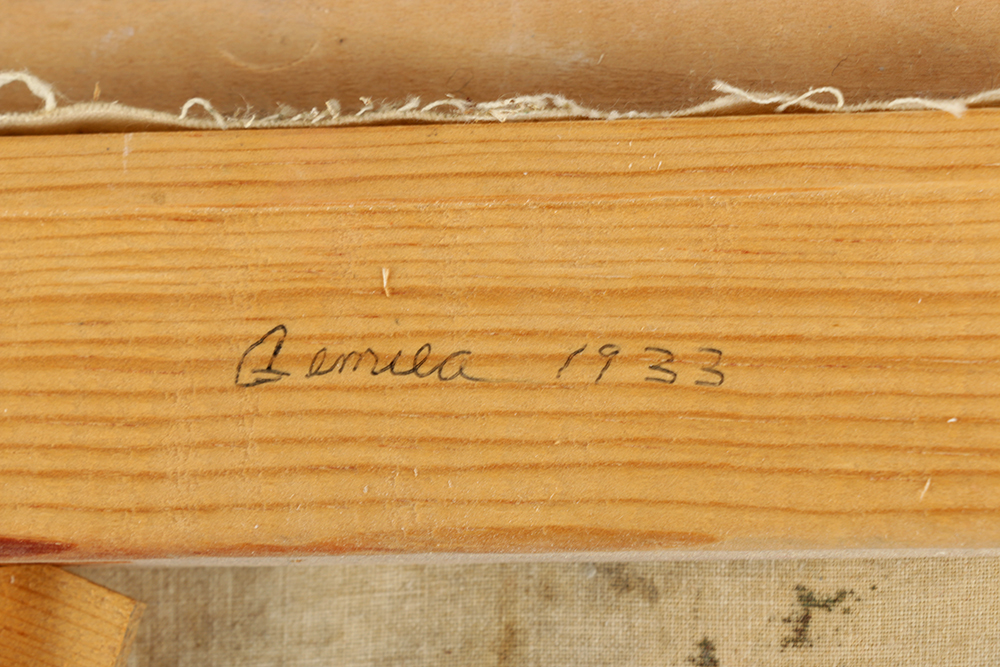 Oil Painting on Canvas "Woman Posing" by Edgar Yaeger