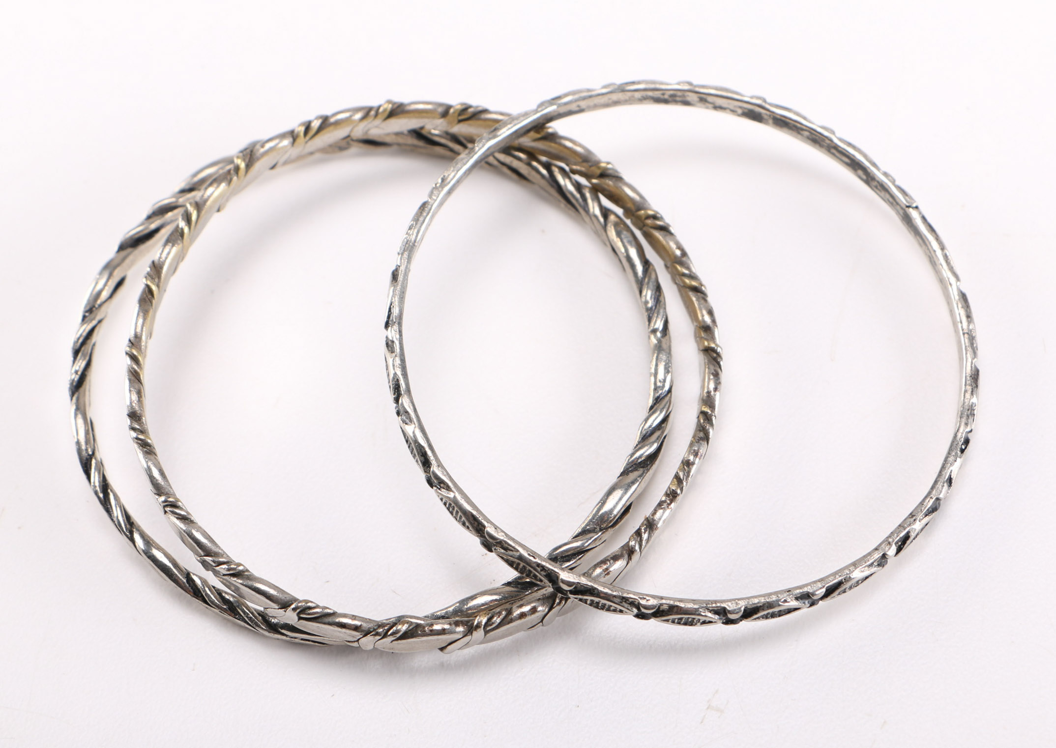 Assortment of Silver Tone Bracelets