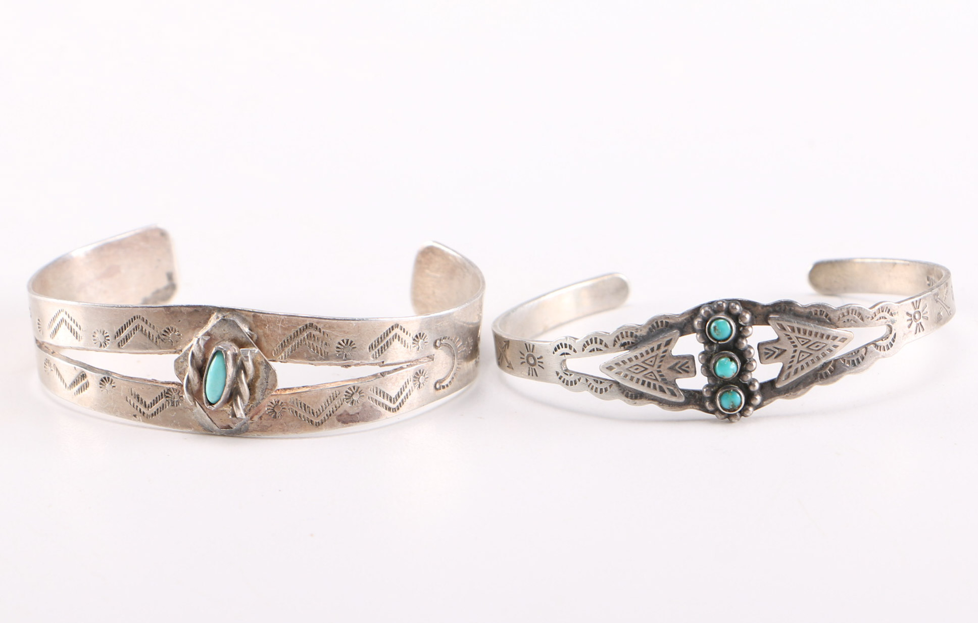 Collection of Native American Themed Cuff Bracelets